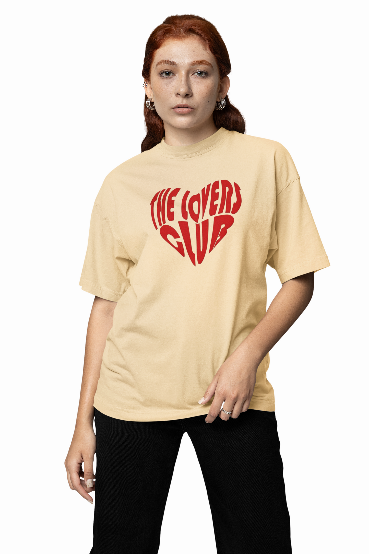 Lovers Club Oversized T-Shirts Bold Romantic Stylish Couples