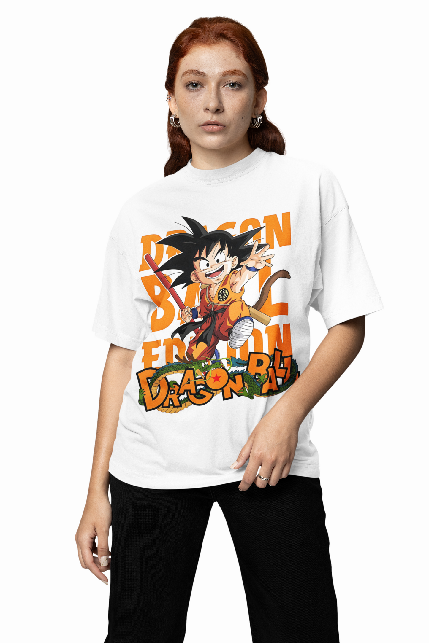 Son Goku Anime Oversized T-Shirt Dragon Ball Streetwear Tee