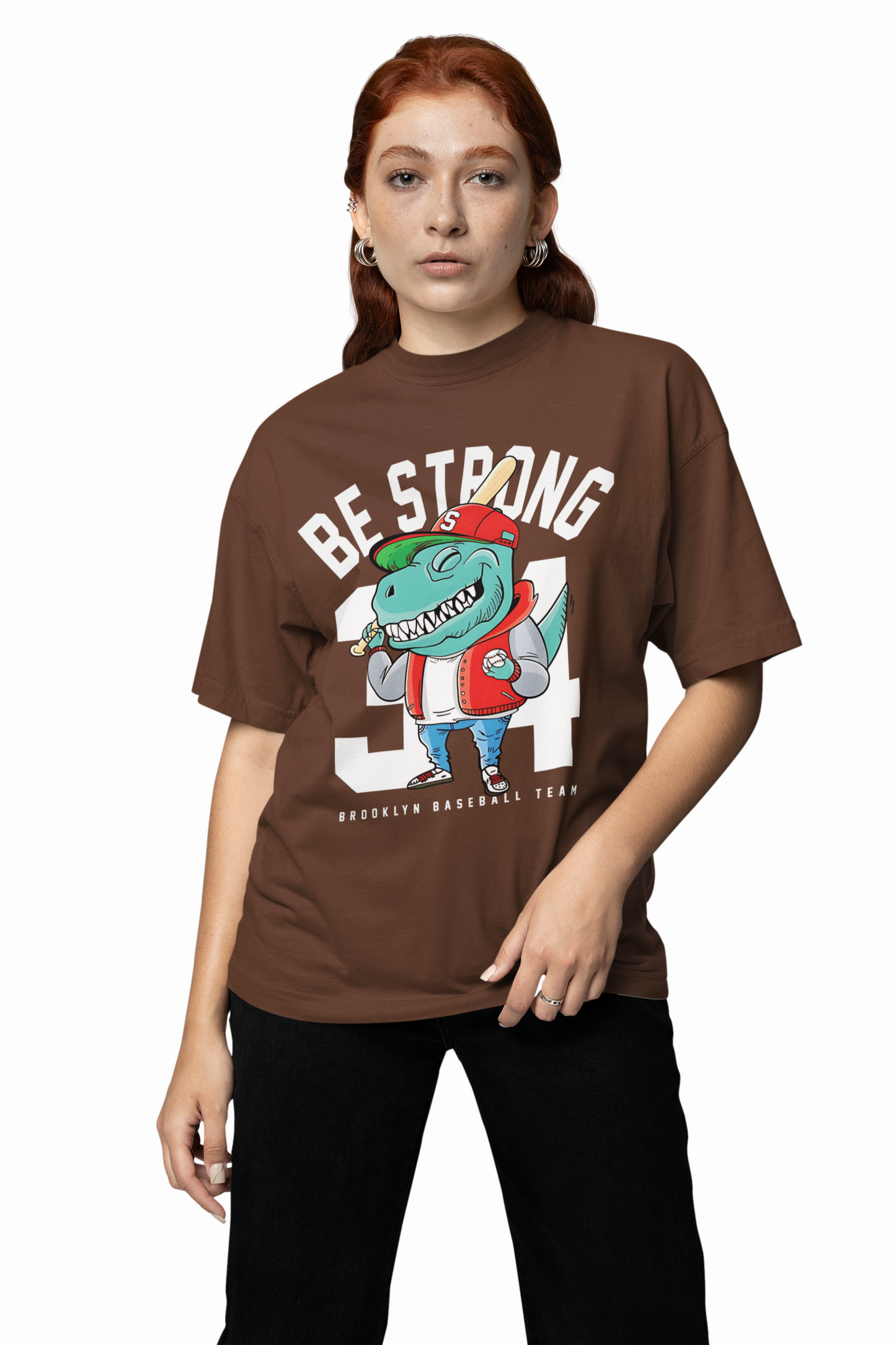 Baseball Be Strong Oversized T-Shirt