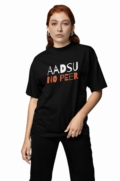 Aadsu No Peer Gujarati Oversized T-Shirt Trendy Style