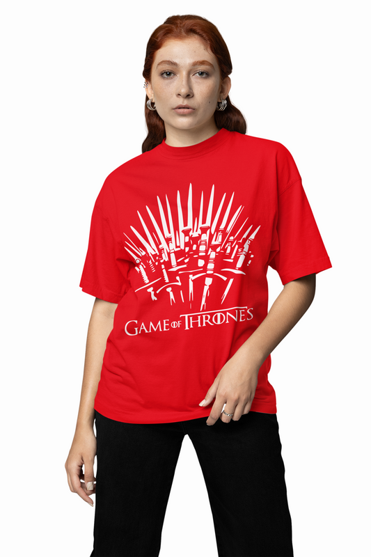 Game of Thrones Sword Graphic oversized T-Shirts