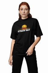 Straw Hat Oversized T-Shirt