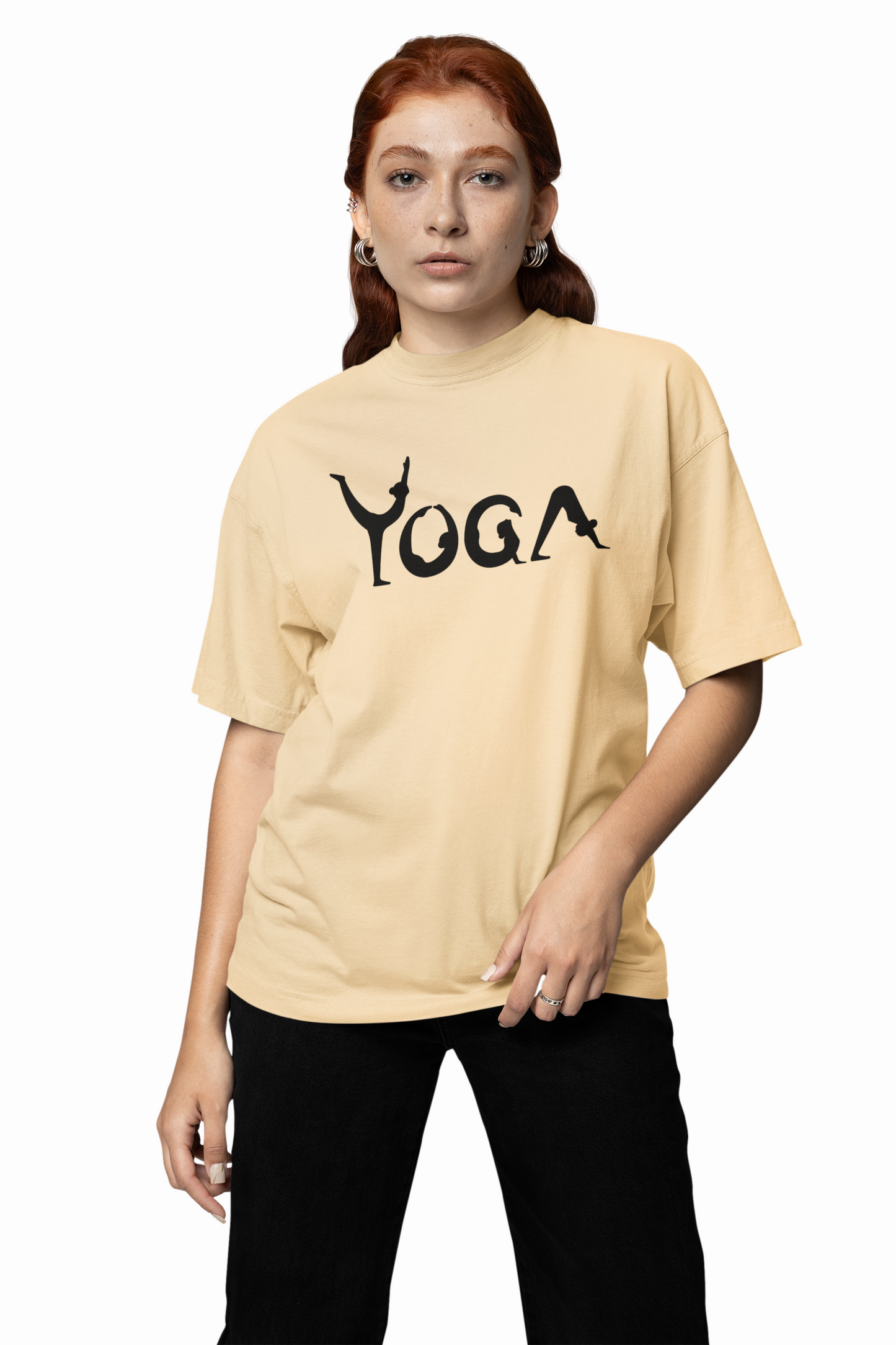 Peace Within Yoga Oversized T-Shirt Zen Streetwear Tee Now