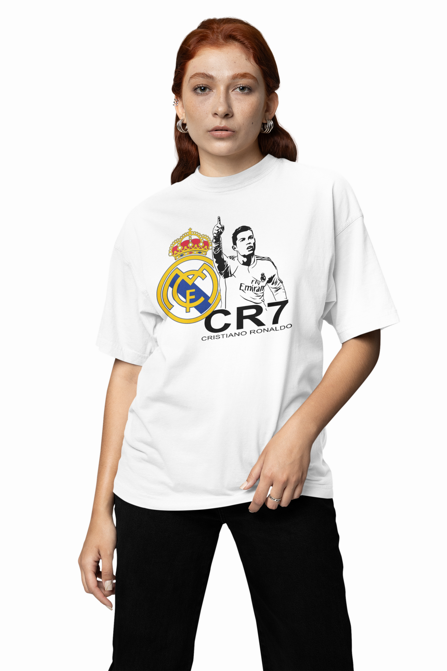 CR 07 Oversized T-Shirt Bold Graphic Streetwear Style