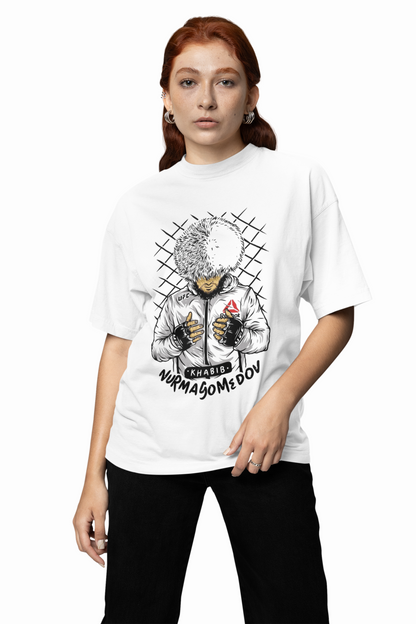 UFC Player Khabib Oversized T-Shirt for Bold Fight Fan Styles