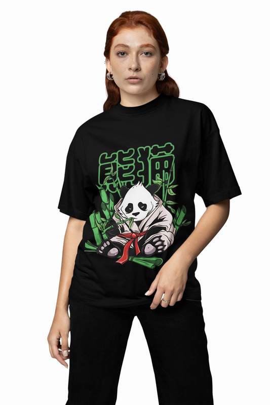 Neko Panda Oversized T-Shirt – Cute & Comfortable Streetwear