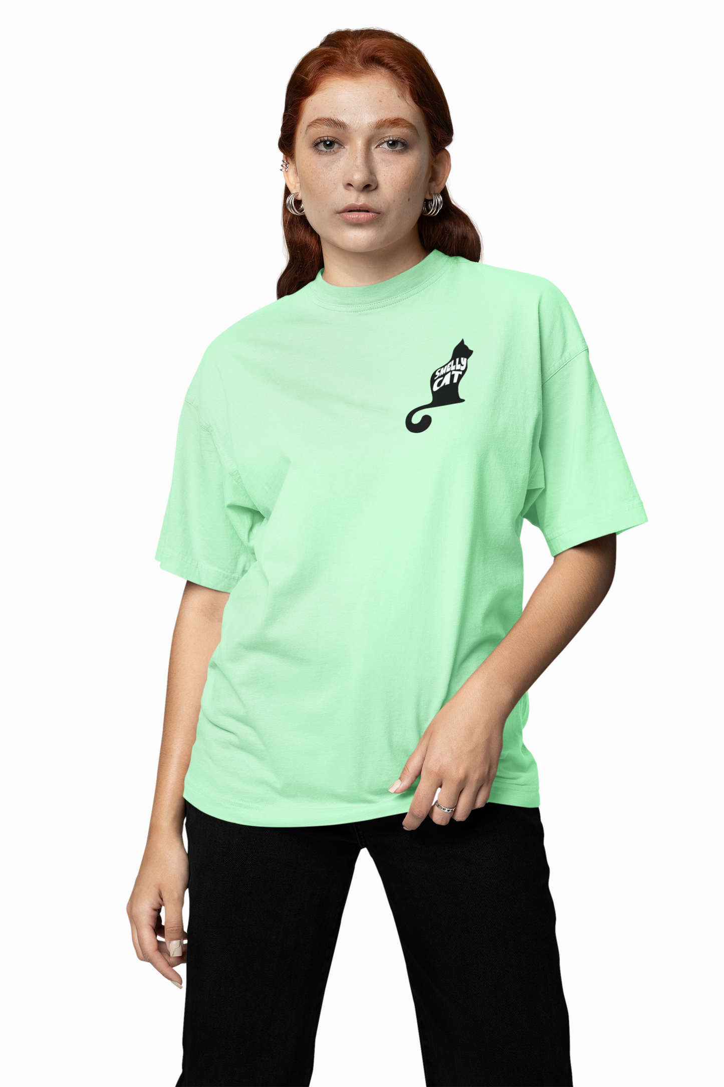 Smelly Cat Oversized T-Shirt for Funny Streetwear Style Now