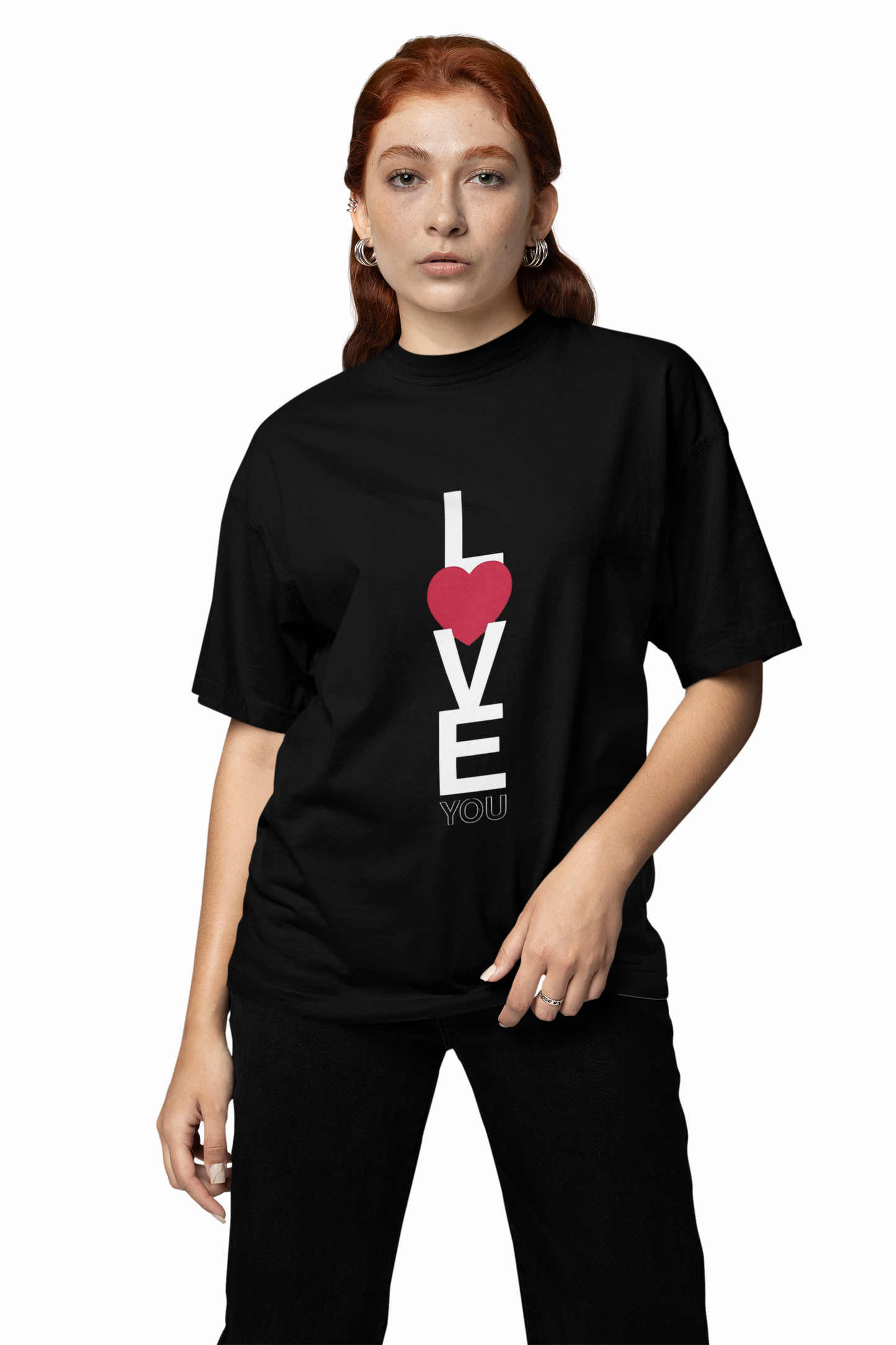 Boyfriend Love Graphic Oversized T-Shirt Bold Streetwear