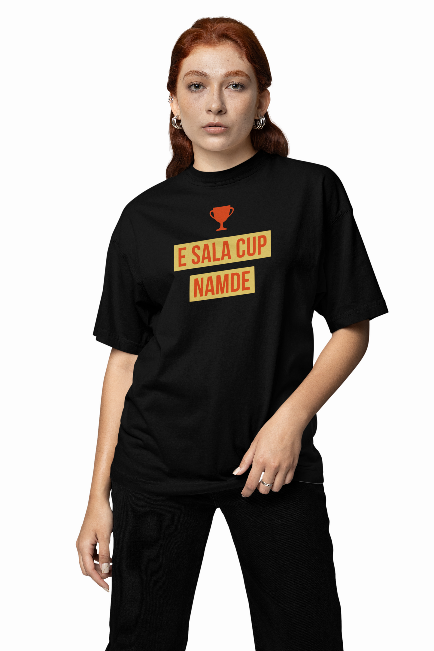 E Sala Cup Namde Oversized T-Shirt Trendy Fan Casual Wear