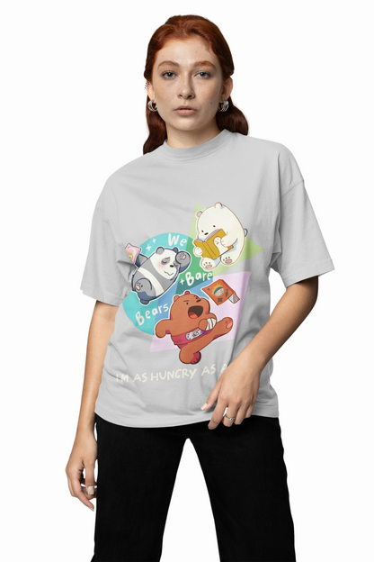 Hungry Bare Oversized T-Shirt Bold Streetwear Style