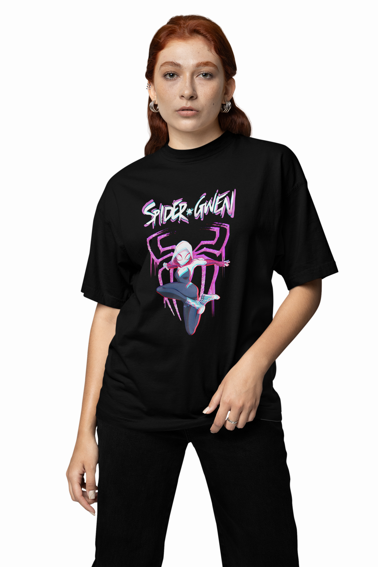 Spider-Woman Oversized T-Shirt Bold Marvel Streetwear Style