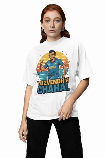 Chahal Graphic Oversized T-Shirt Stylish Cricket Streetwear