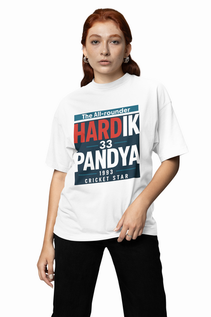Hardikpandya Star Oversized T-Shirts