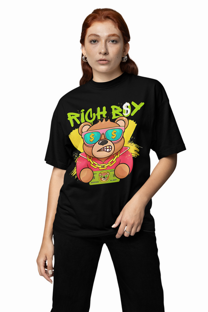 Rich Boy Oversized T-Shirt – Luxury Streetwear Essential