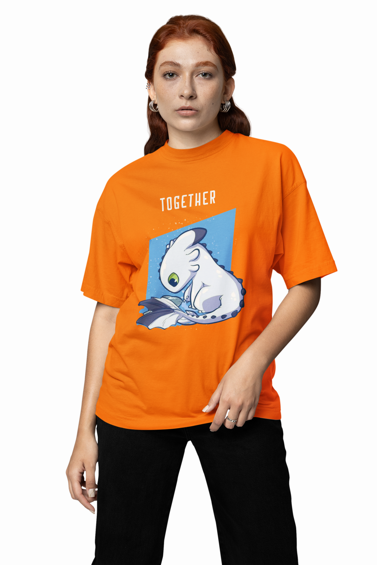 Toothless & Light Fury Oversized T-Shirts