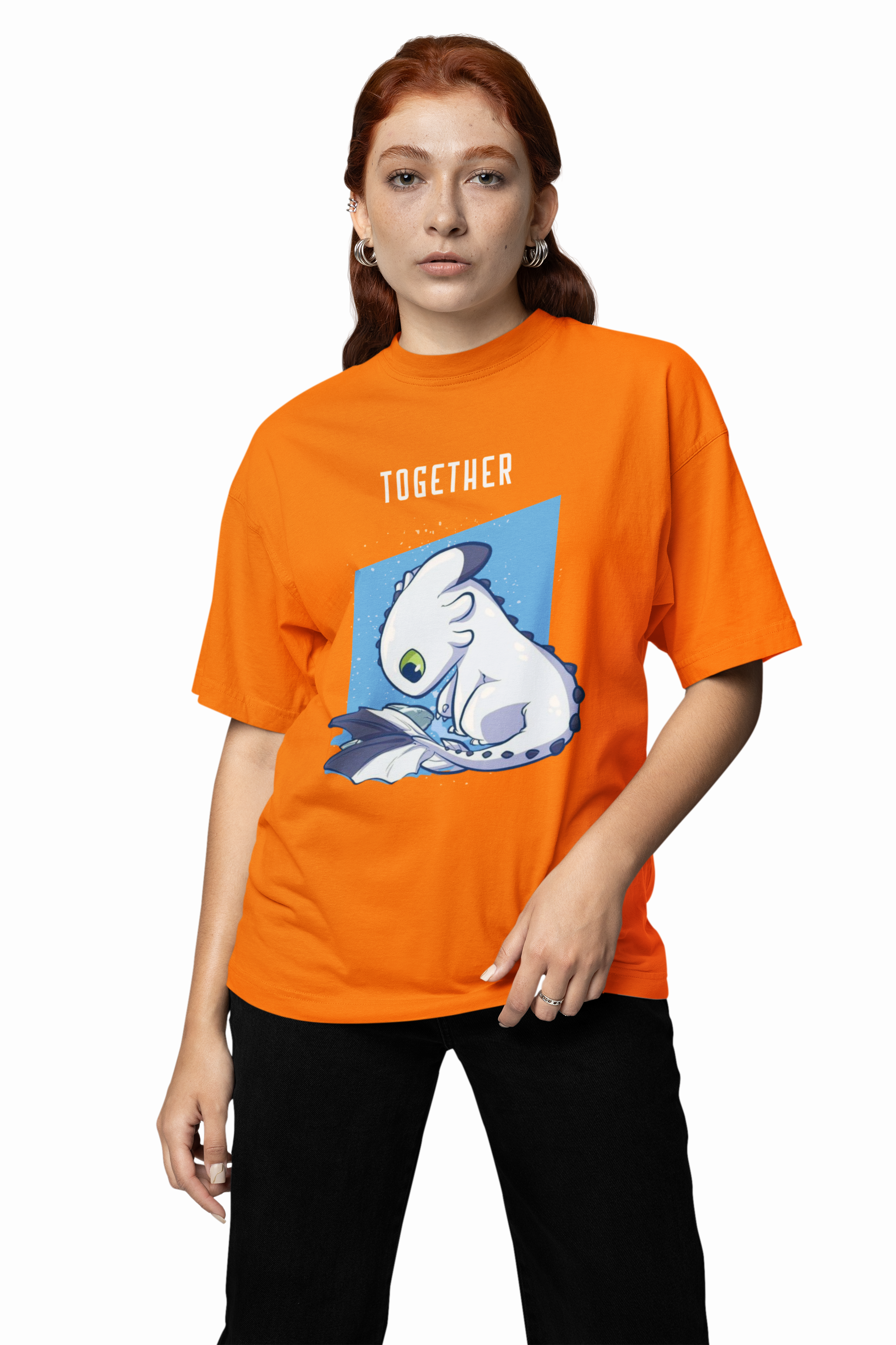Toothless & Light Fury Oversized T-Shirts
