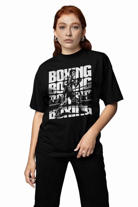 Boxing Man Oversized T-Shirts