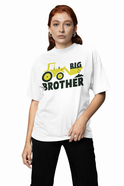 Big Brother JCB Oversized T-Shirt Fun Casual Graphic Tee