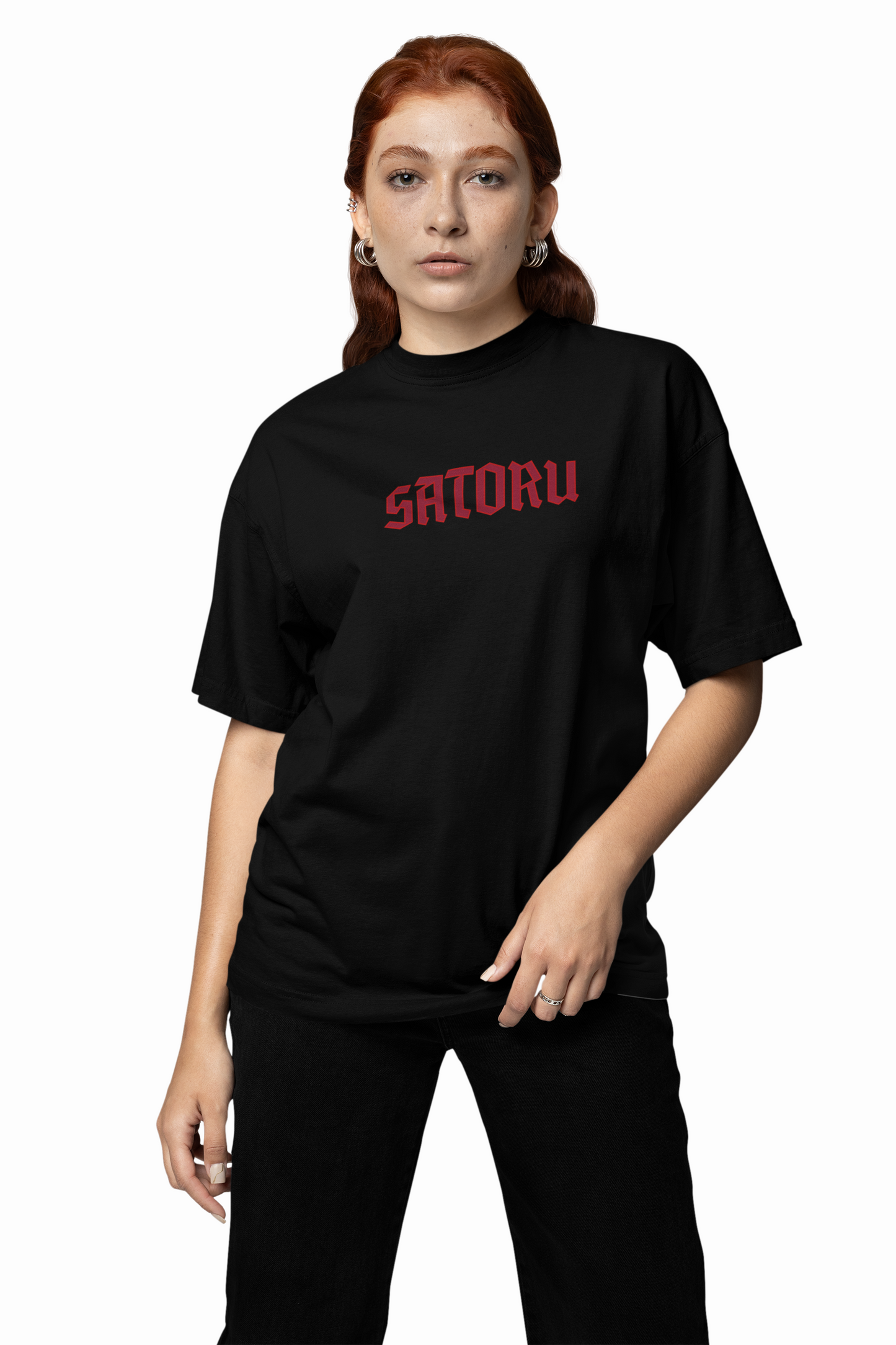 Saturo Gojo Oversized T-Shirt for Anime Fan Streetwear Look