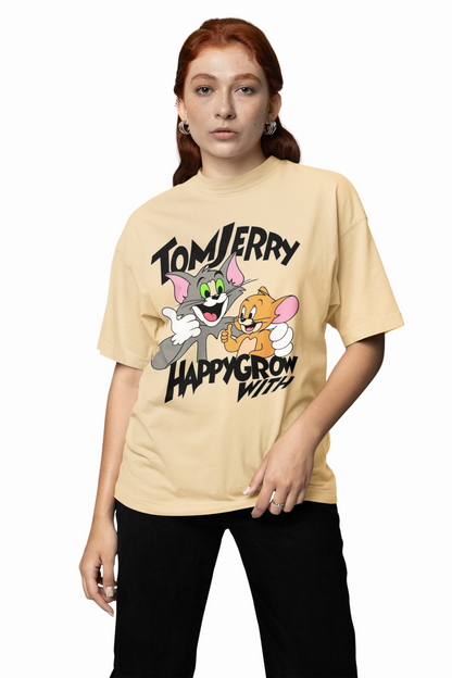 Happy Grow Oversized T-Shirts