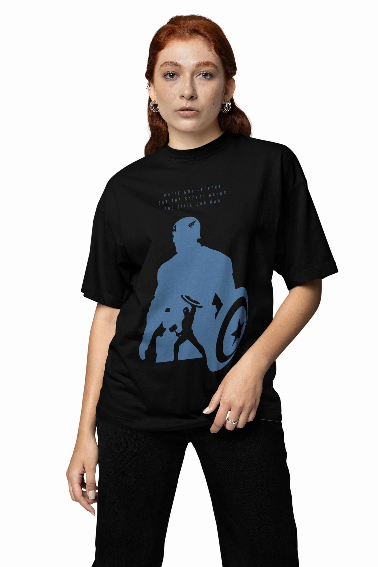 Safest Hands Oversized T-Shirts