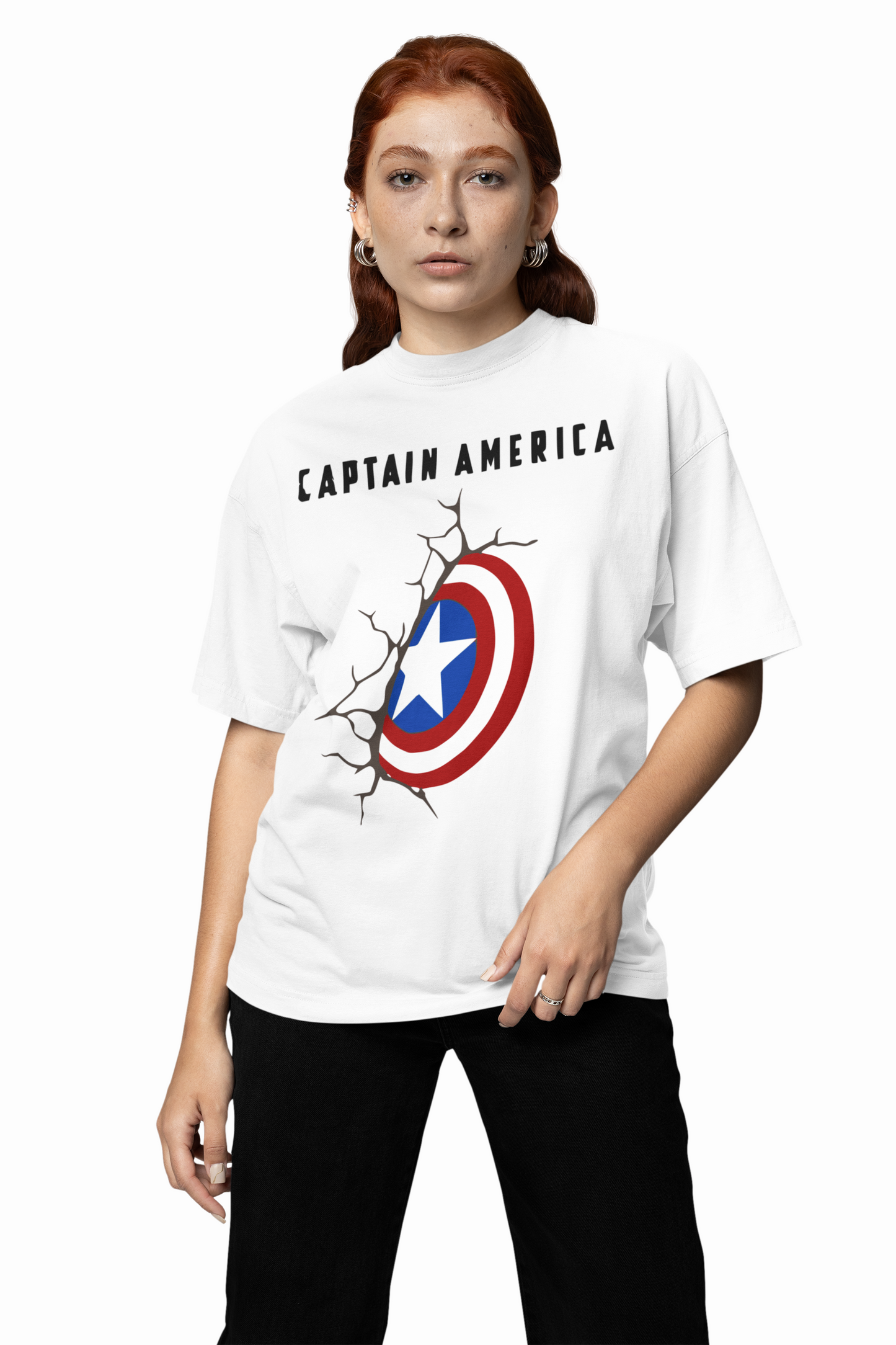 Captain Shield Oversized T-Shirts