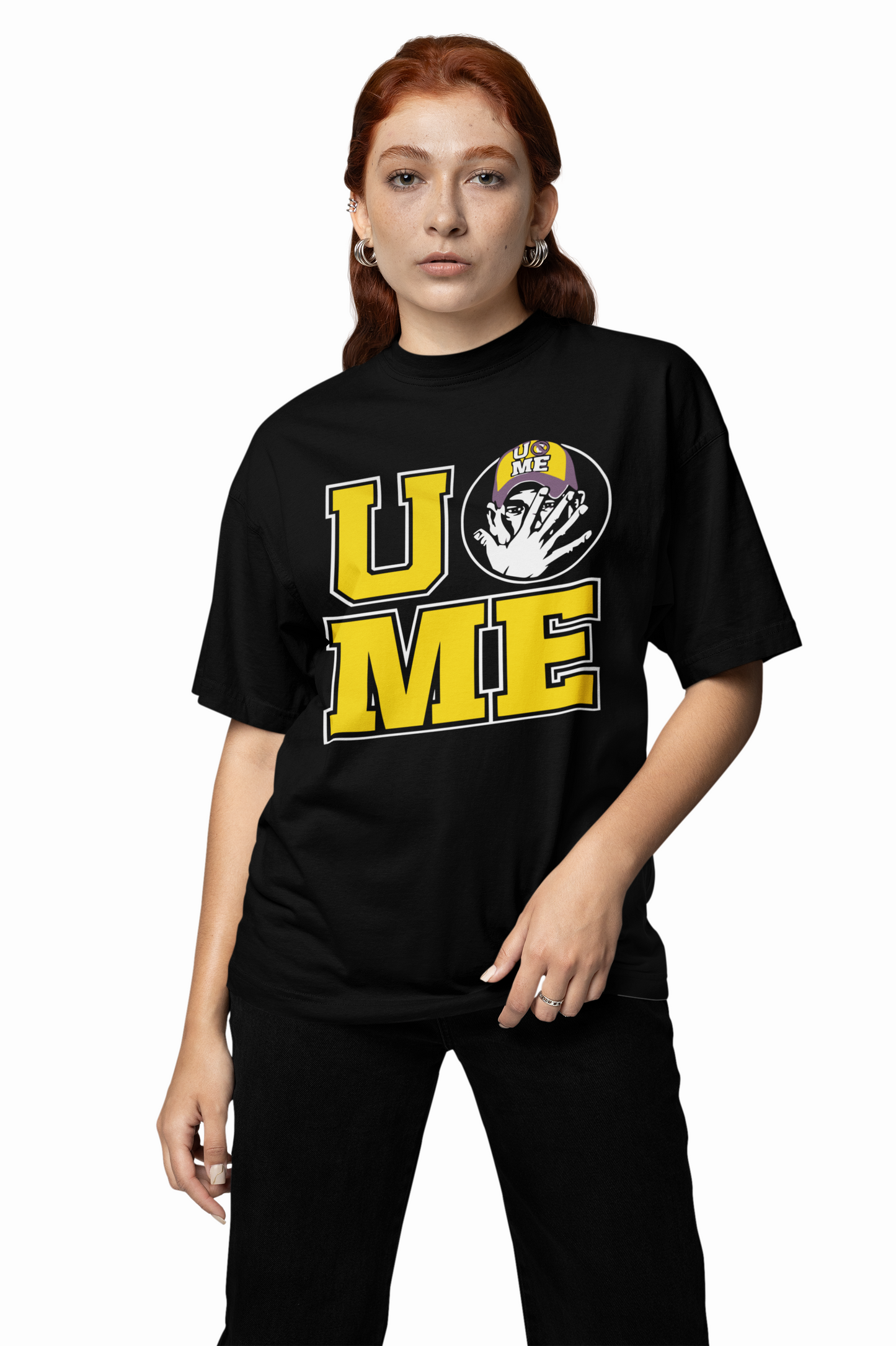 John Cena UCME Oversized T-Shirts Bold WWE Streetwear