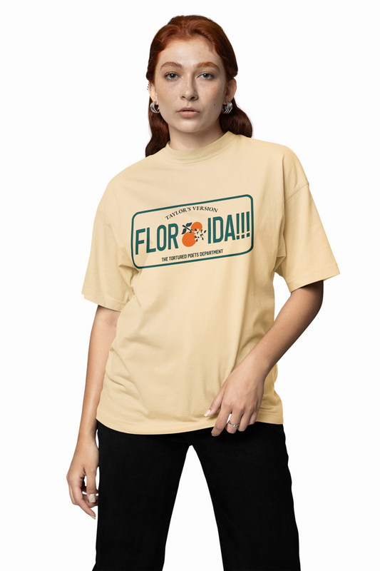 Florida Graphic Oversized T-Shirt Relaxed Fit Casual Wear