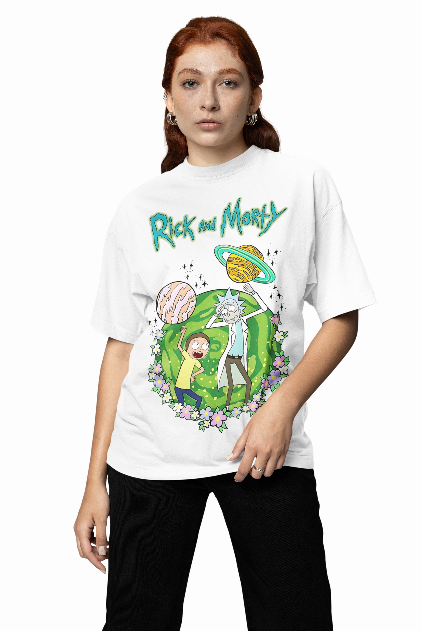 Rick Morty Planets Oversized T-Shirts for Bold Streetwear