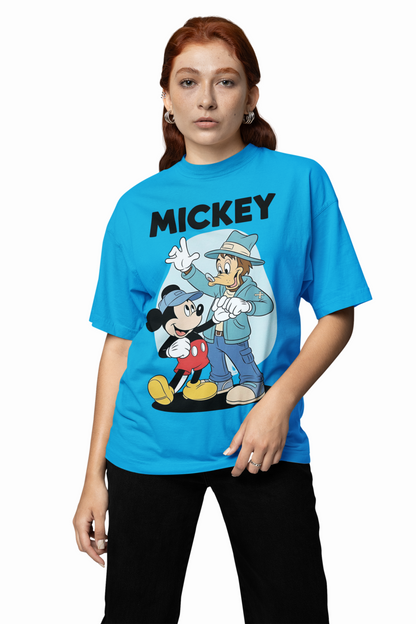 Mickey And Goofy Oversized T-Shirts