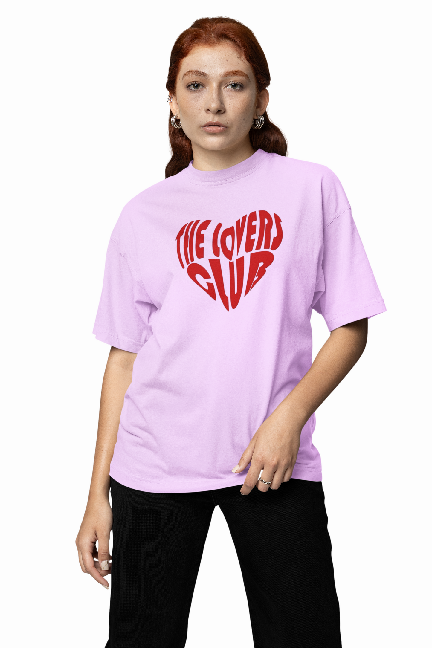 Lovers Club Oversized T-Shirts Bold Romantic Stylish Couples