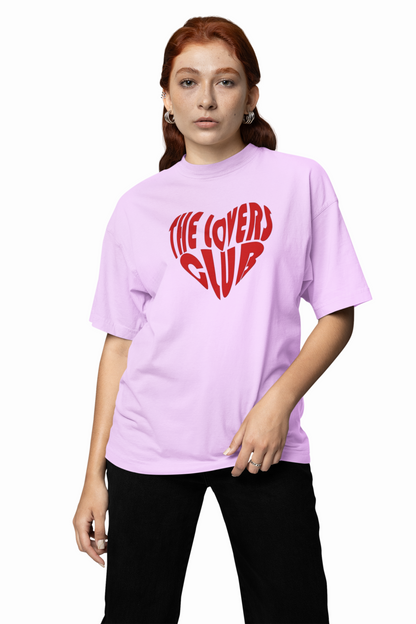 Lovers Club Oversized T-Shirts Bold Romantic Stylish Couples