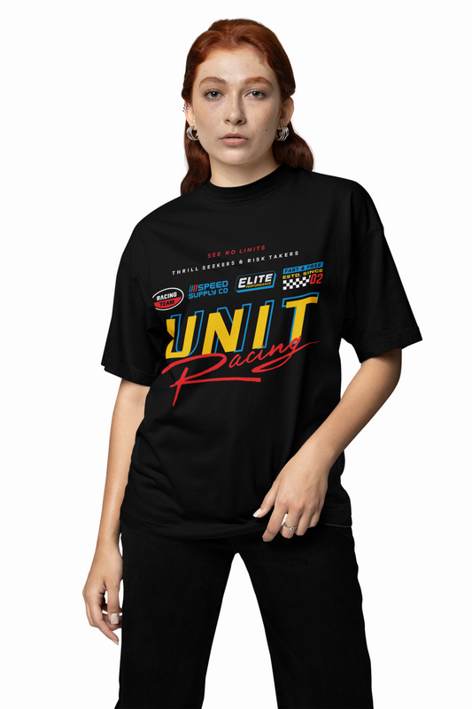 Unit Racing Oversized T-Shirts for Bold Motorsport Streetwear