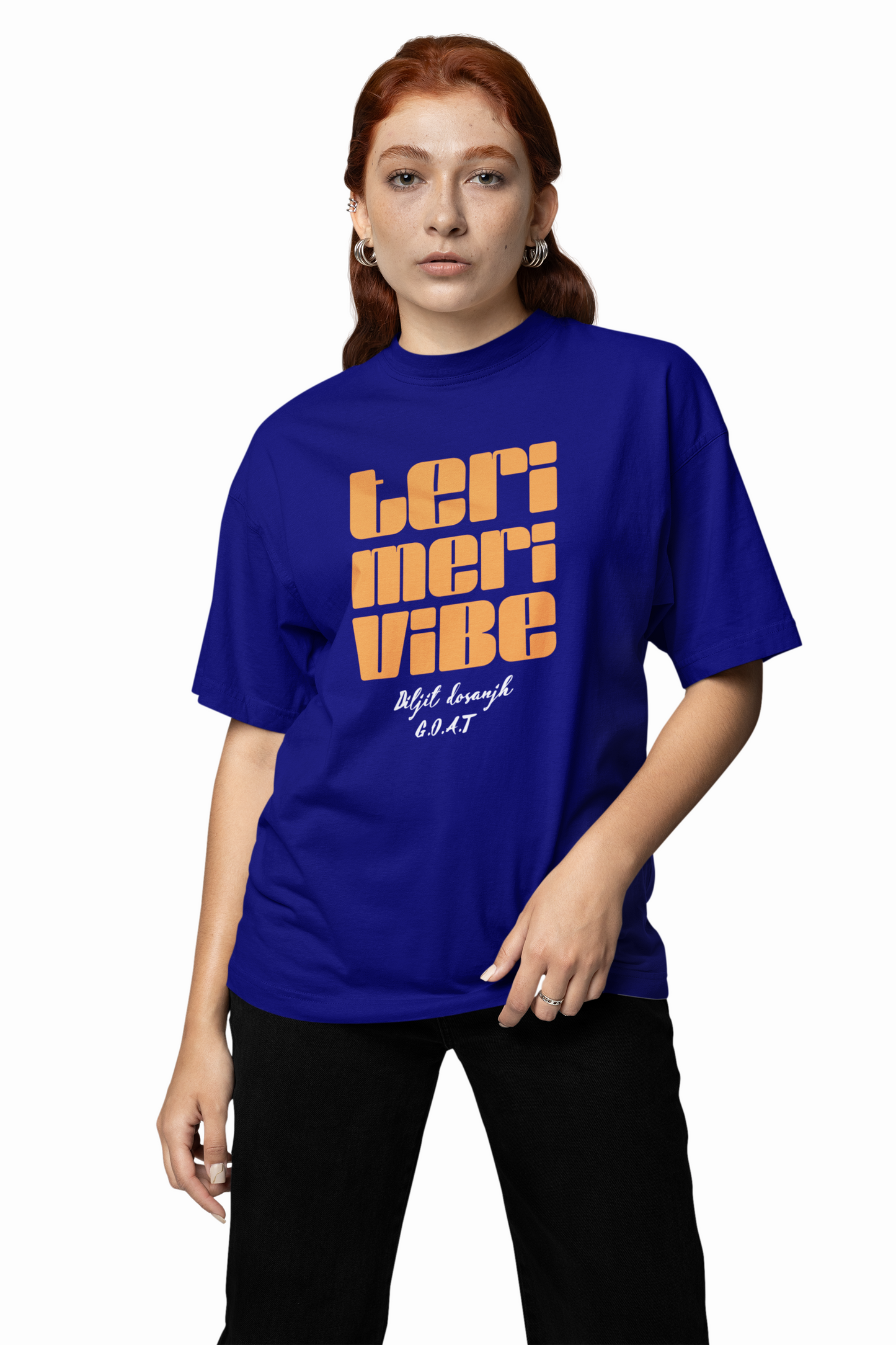 Teri Meri Vibe Oversized T-Shirt Desi Streetwear Style Tees