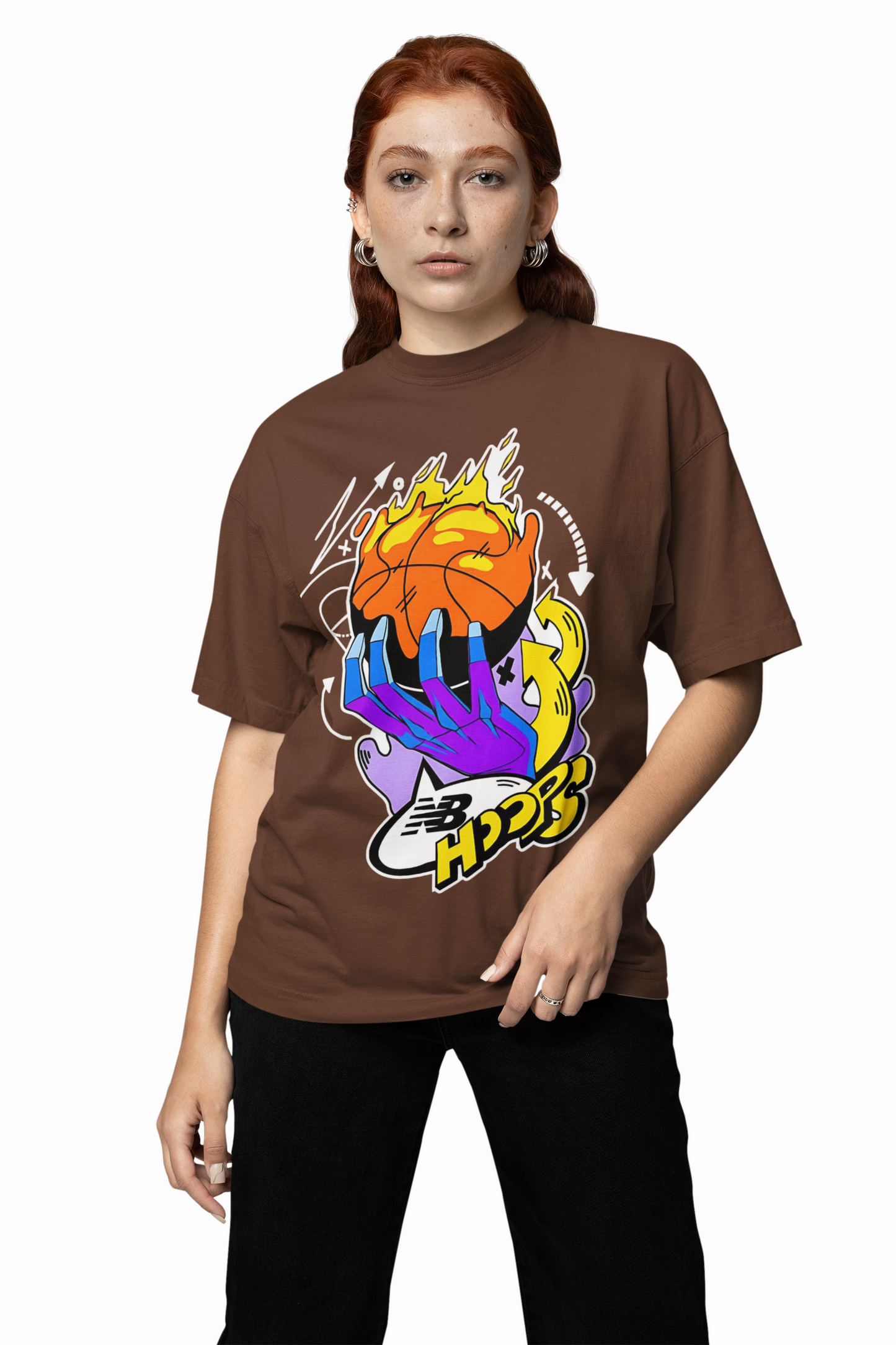 NB Hoops Oversized T-Shirt – Trendy & Comfortable Streetwear