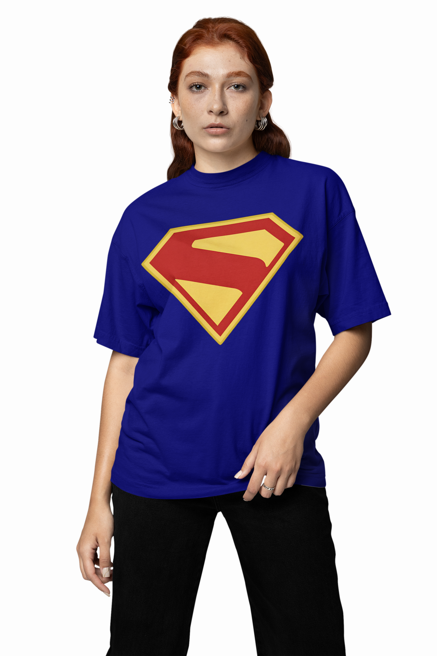 Superman Logo Oversized T-Shirt for Iconic Hero Style Looks