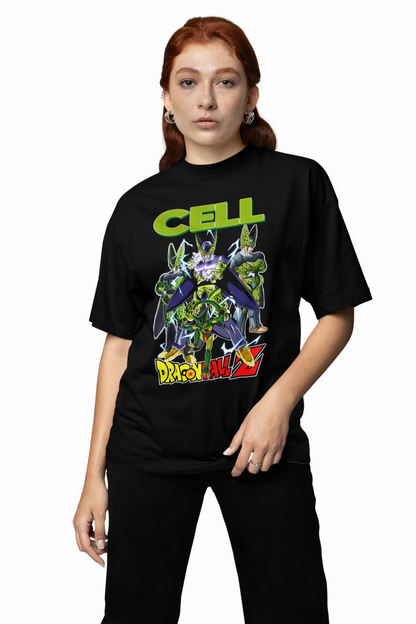 Cell Oversized T-Shirt Bold Graphic Streetwear Style Tee