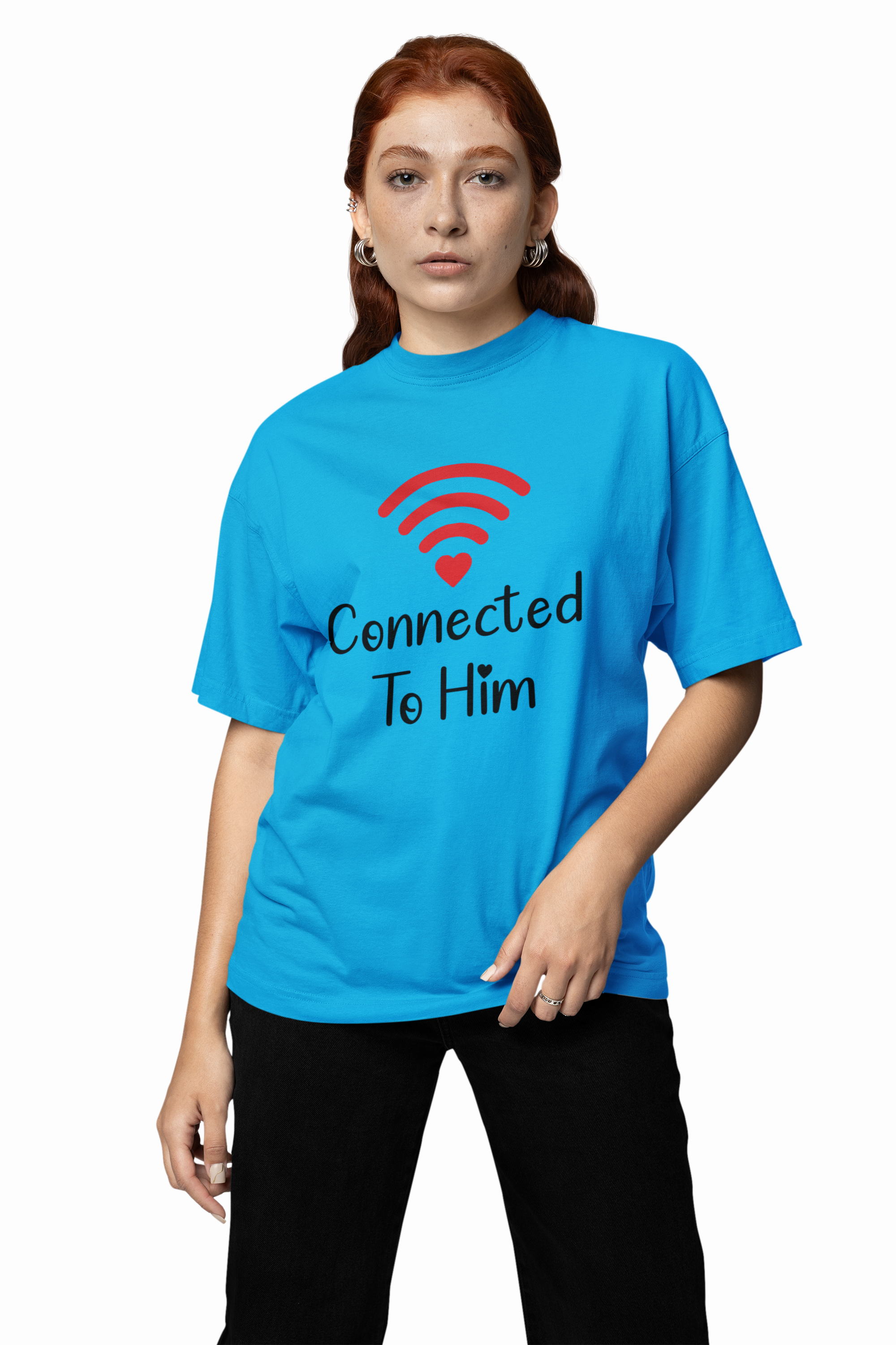 Connection Couple Oversized T-Shirts