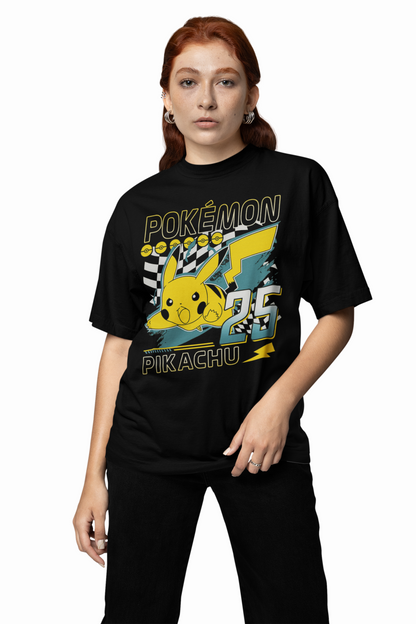 Pikachu 25 Oversized T-Shirts – Iconic Anime Streetwear