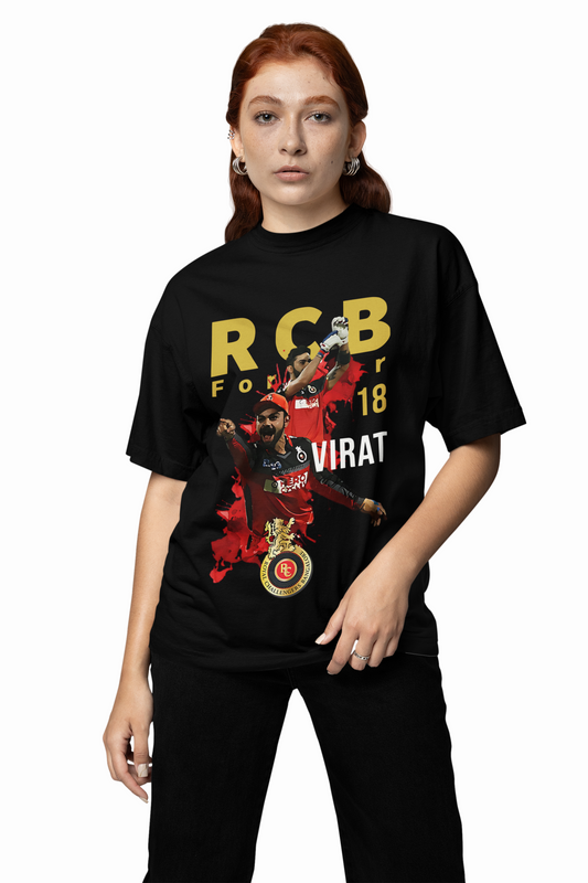 RCB Forever 18 Tee Oversized T-Shirt