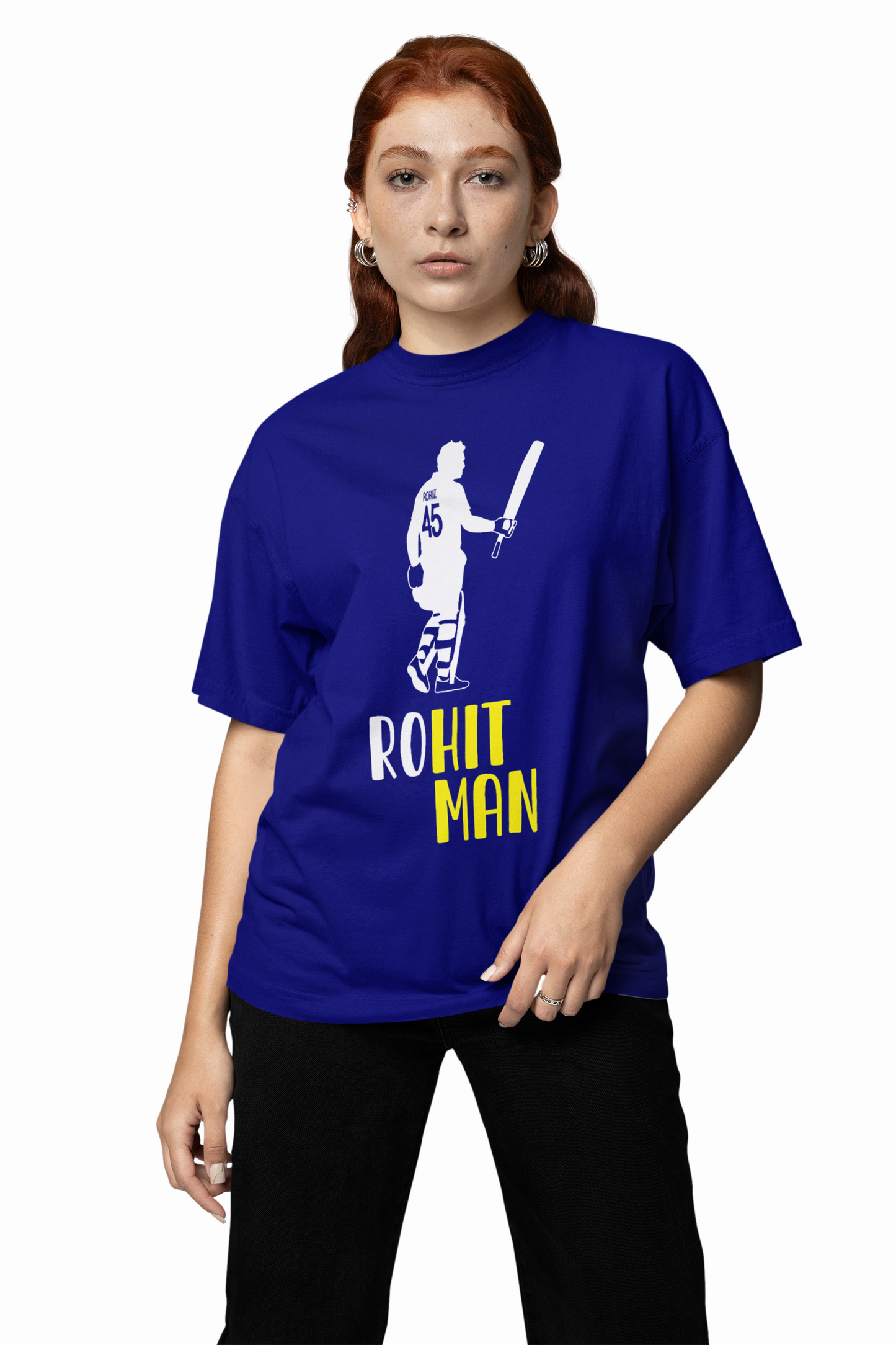 Rohit Sharma 45 Oversized T-Shirts