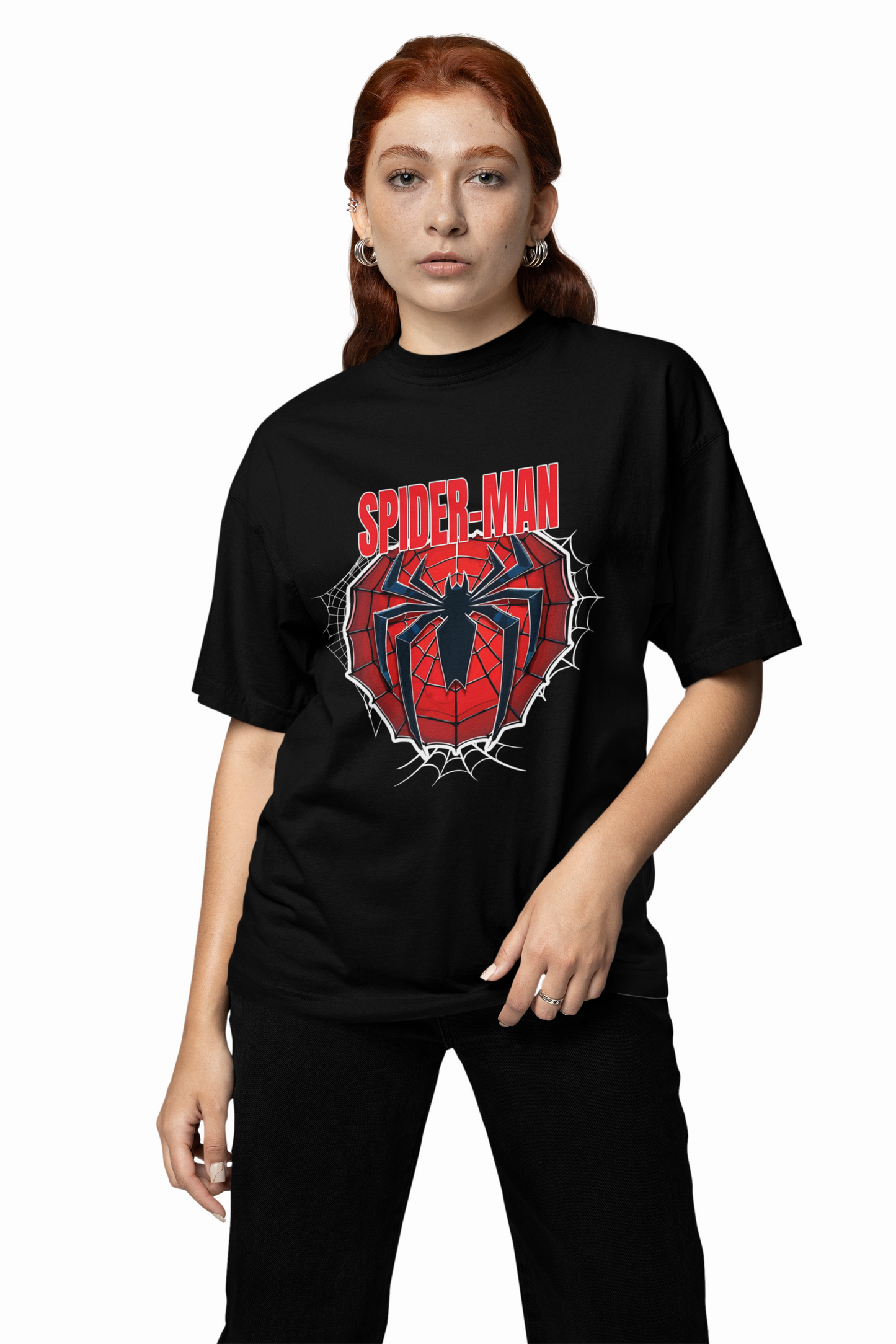 Spider-Verse Power Oversized T-Shirt Bold Comic Streetwear