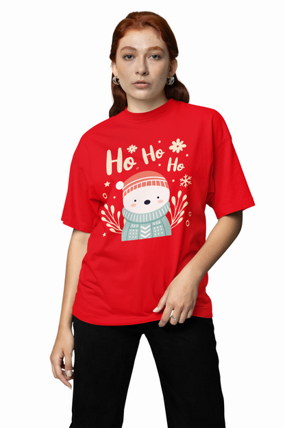 Christmas Santa Oversized T-Shirts Festive Streetwear