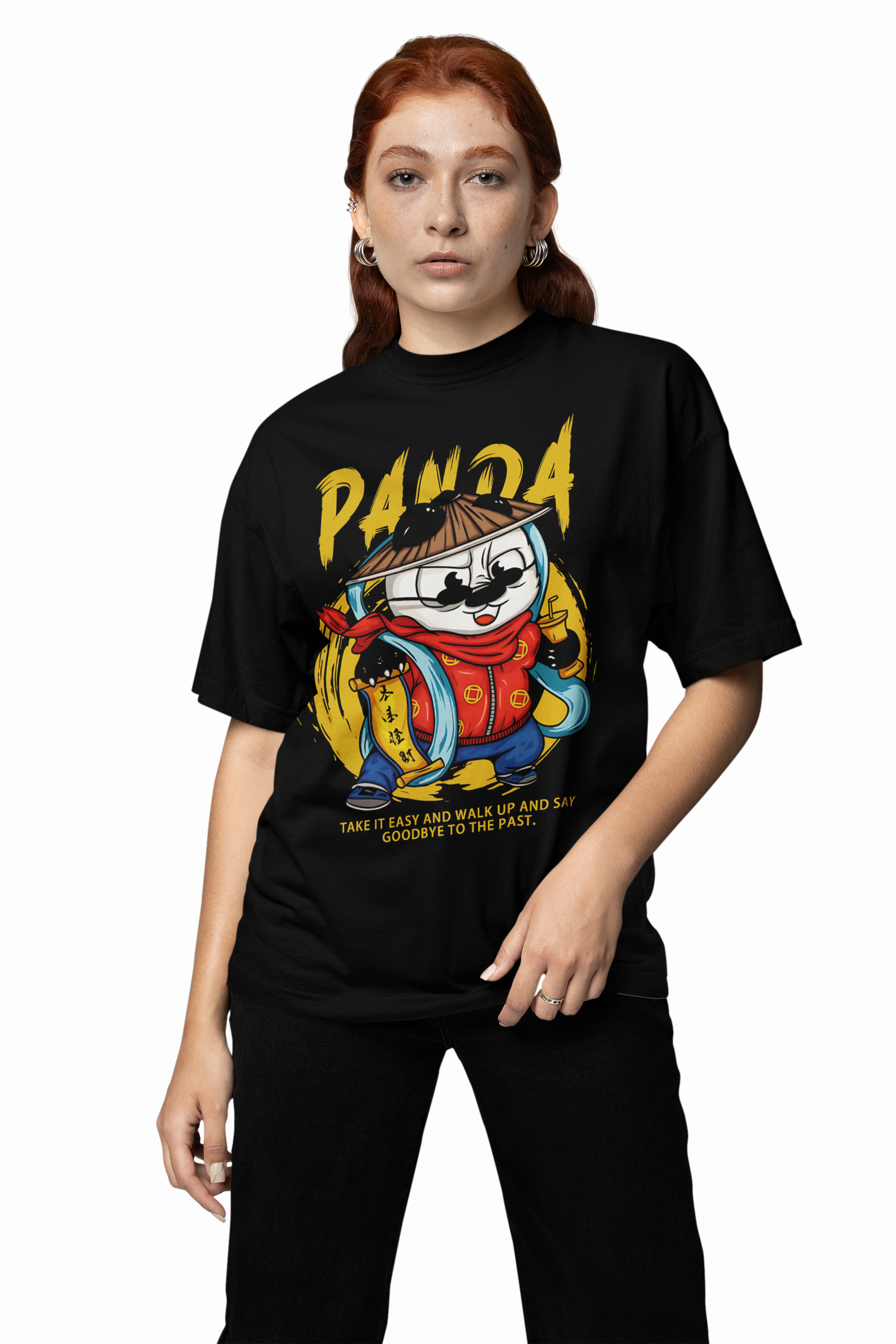 Dashing Panda Oversized T-Shirt