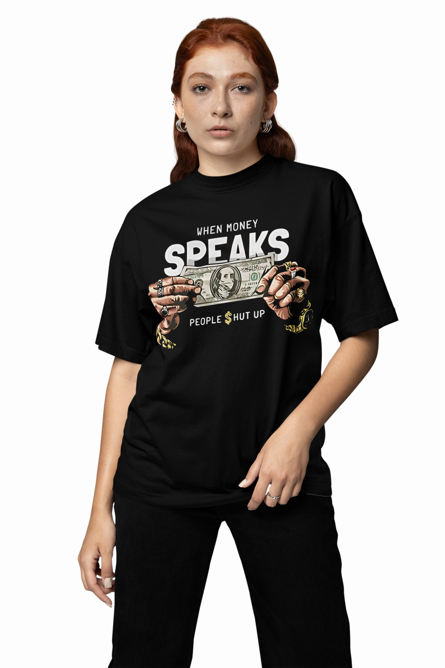Money Speaks Oversized T-Shirt – Bold Streetwear Style