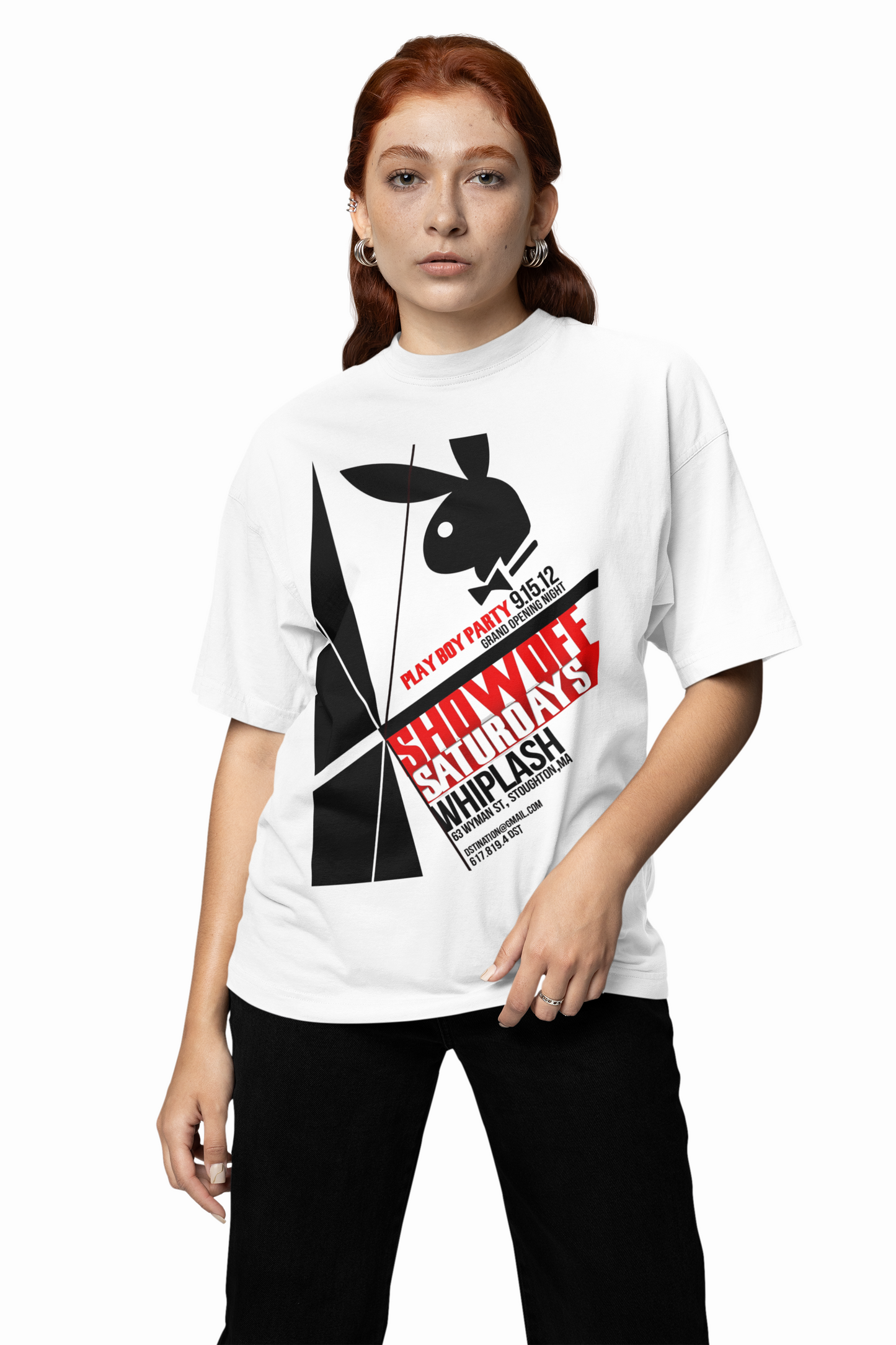 Playboy Party Oversized T-Shirt – Bold Streetwear Graphic