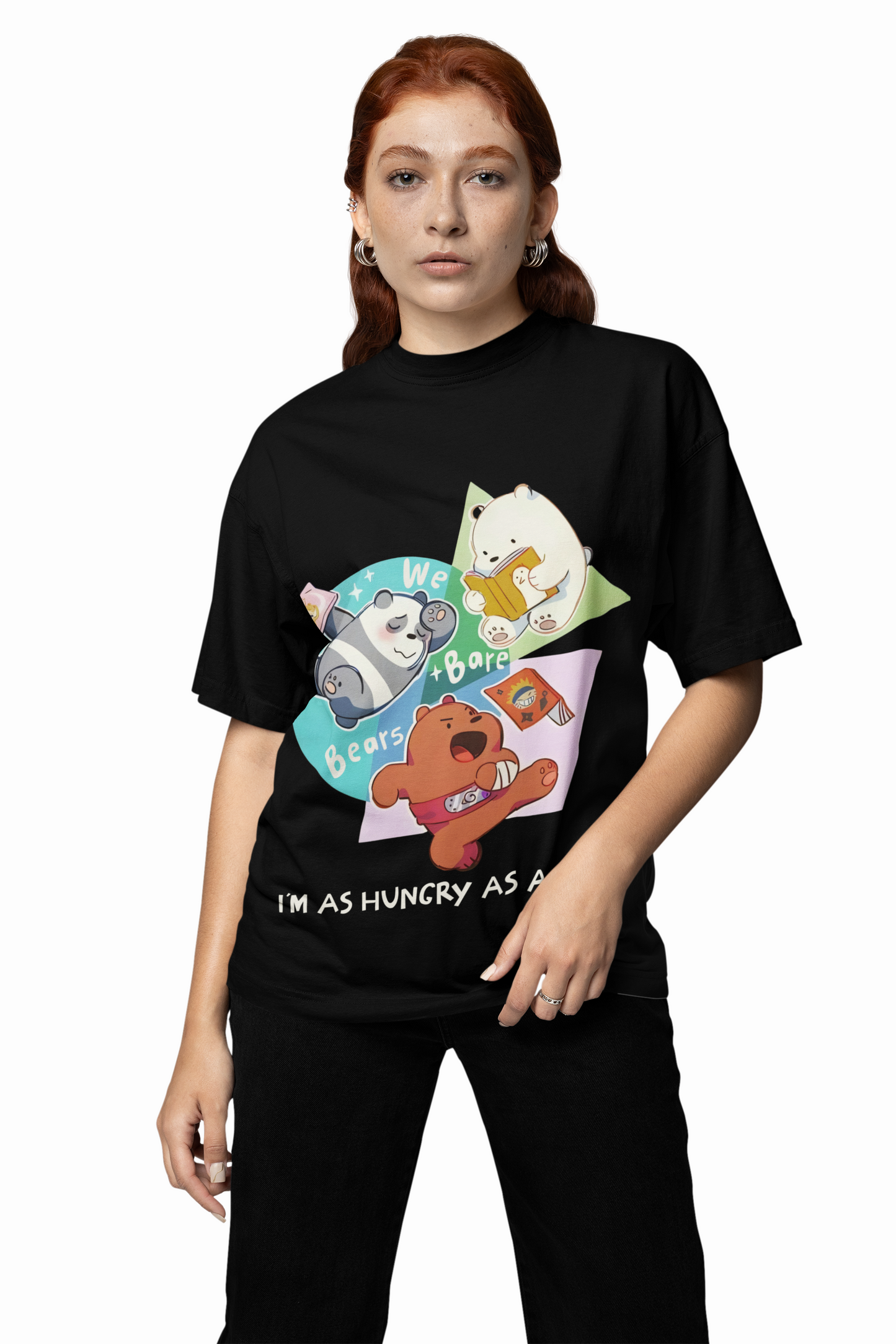 Hungry Bare Oversized T-Shirt Bold Streetwear Style