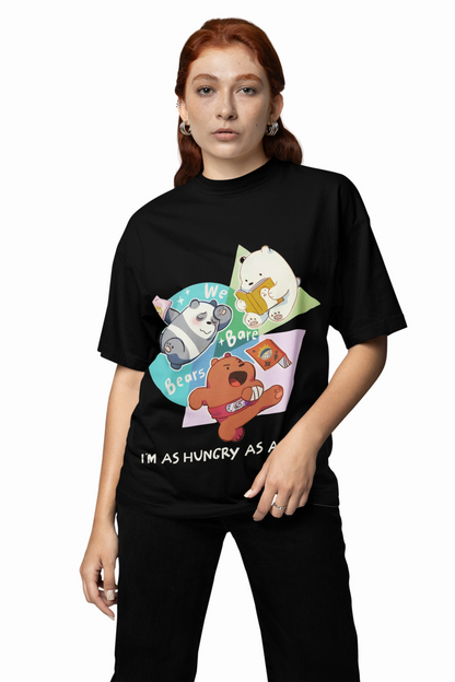 Hungry Bare Oversized T-Shirt Bold Streetwear Style