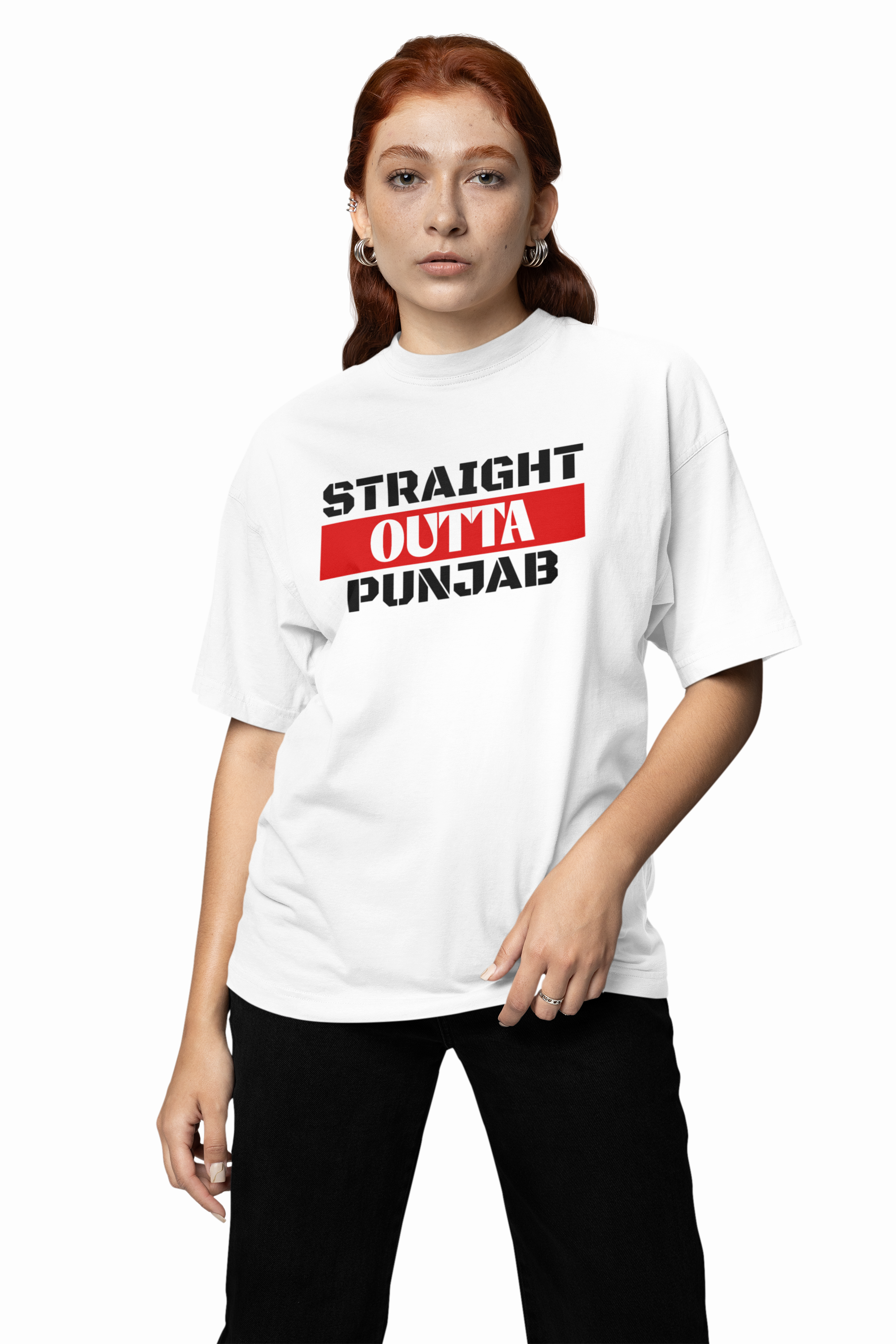 Straight Outta Punjab Oversized T-Shirt
