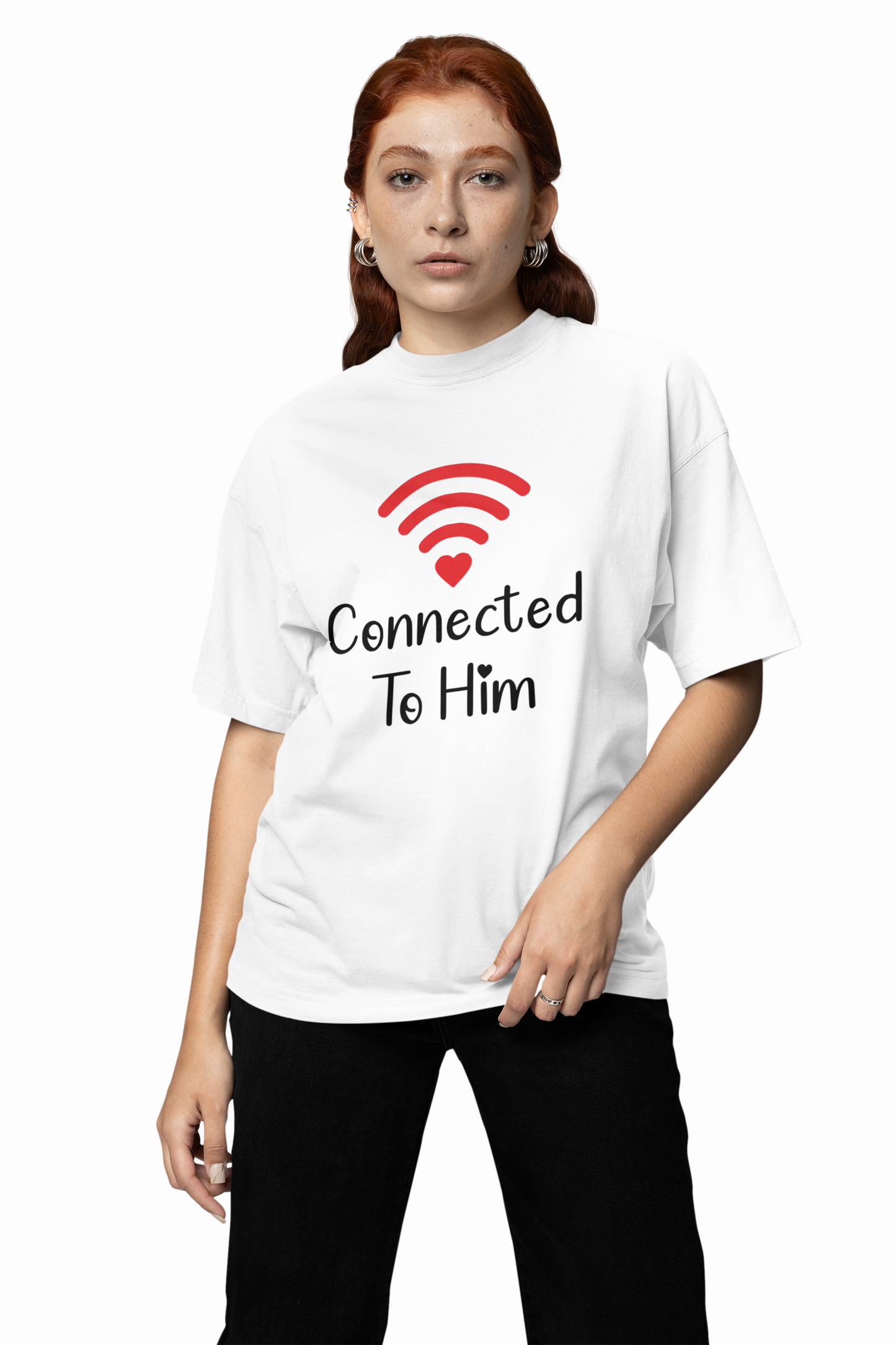 Connection Couple Oversized T-Shirts